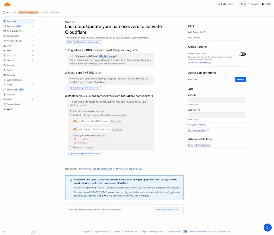 آموزش اتصال سایت وردپرس به کلودفلر رایگان