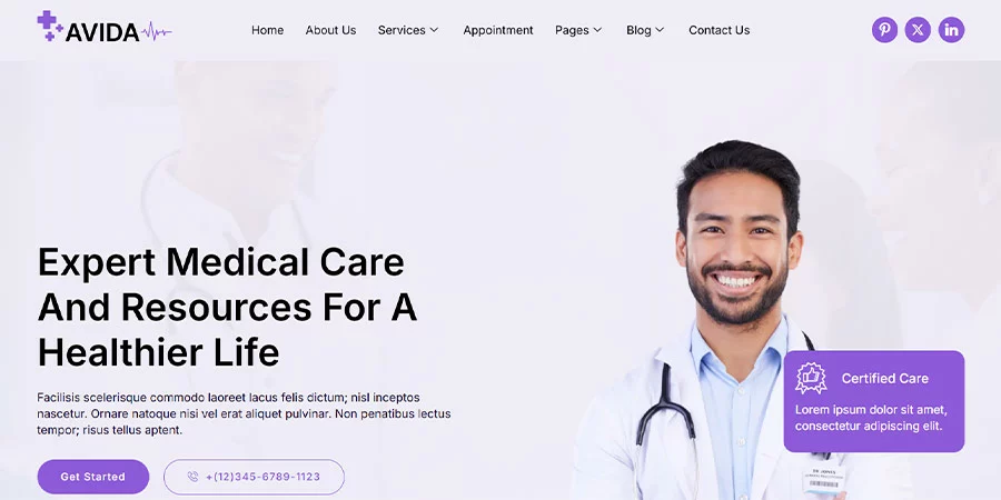 کیت قالب المنتور پزشکی و سلامت Avida