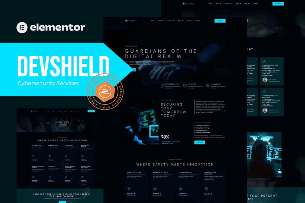 کیت قالب المنتور خدمات امنیت سایبری Devshield 8 کیت قالب المنتور خدمات امنیت سایبری Devshield